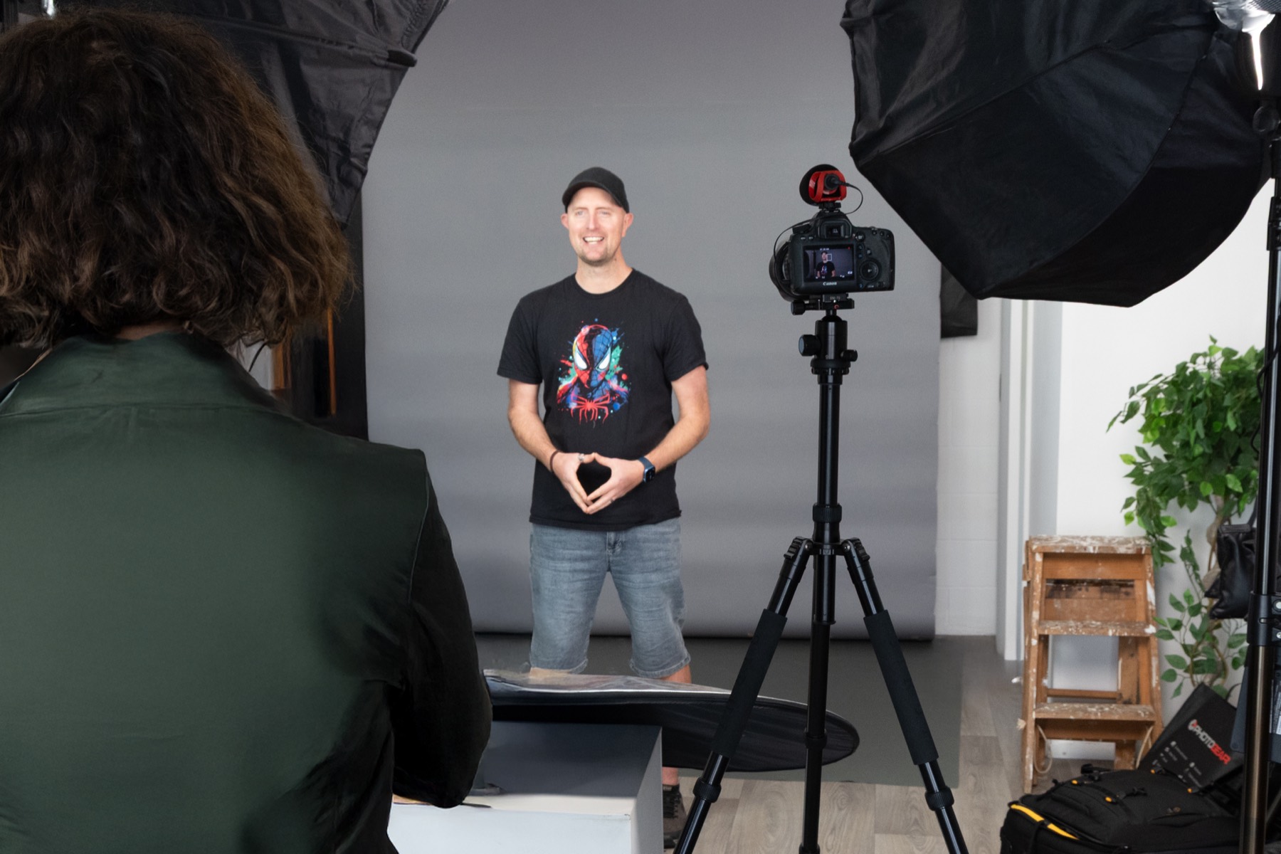 A client creating their digital twin on set